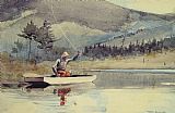Winslow Homer Canvas Paintings - A Quiet Pool on a Sunny Day